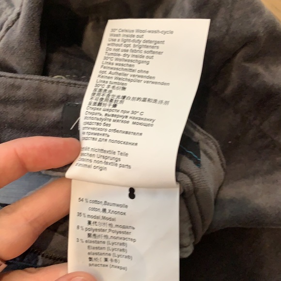 Marccain slim grey velvet pants - Picture 4 of 5